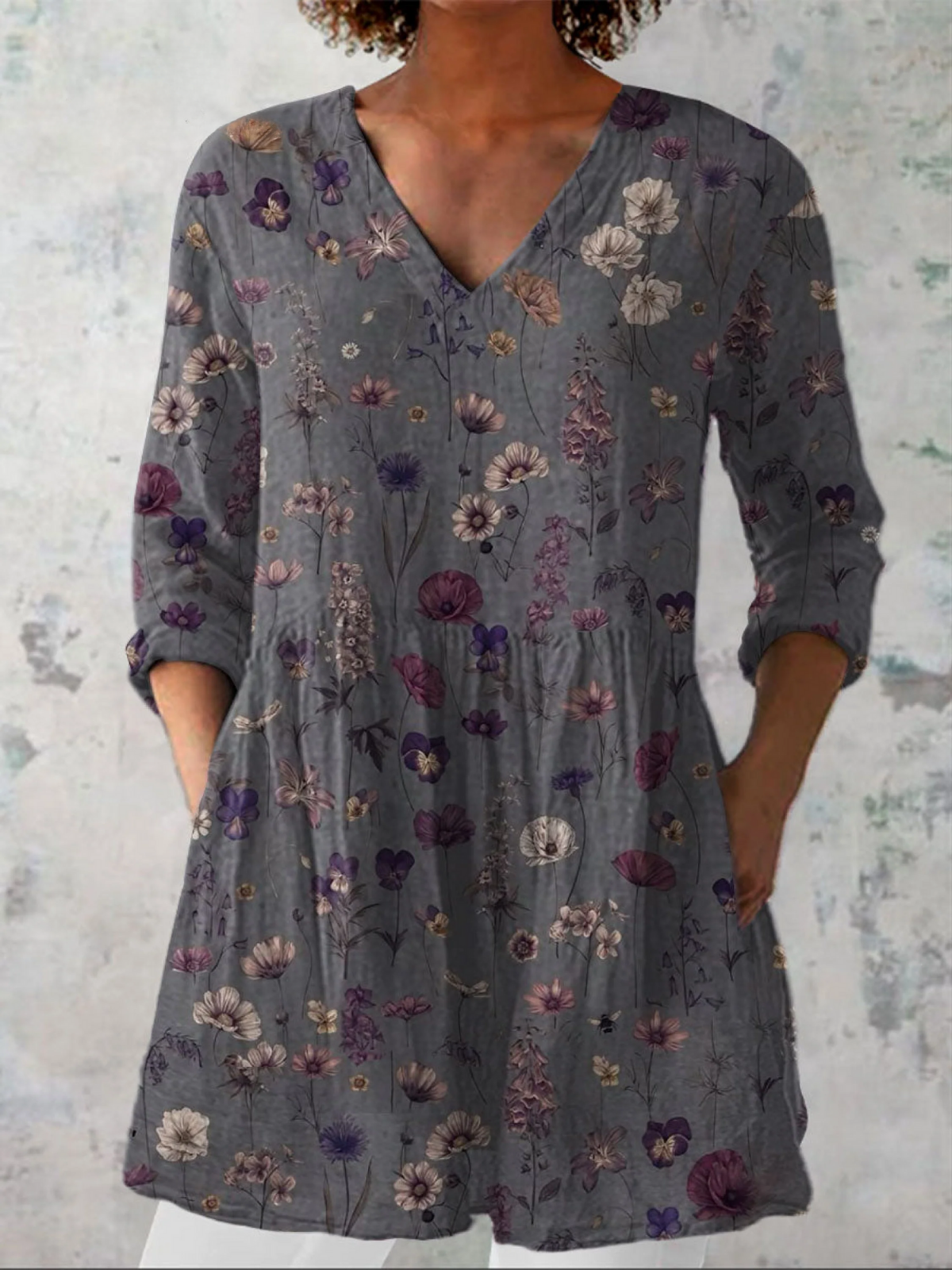 Kira | Oversized Blouse with Vibrant Print