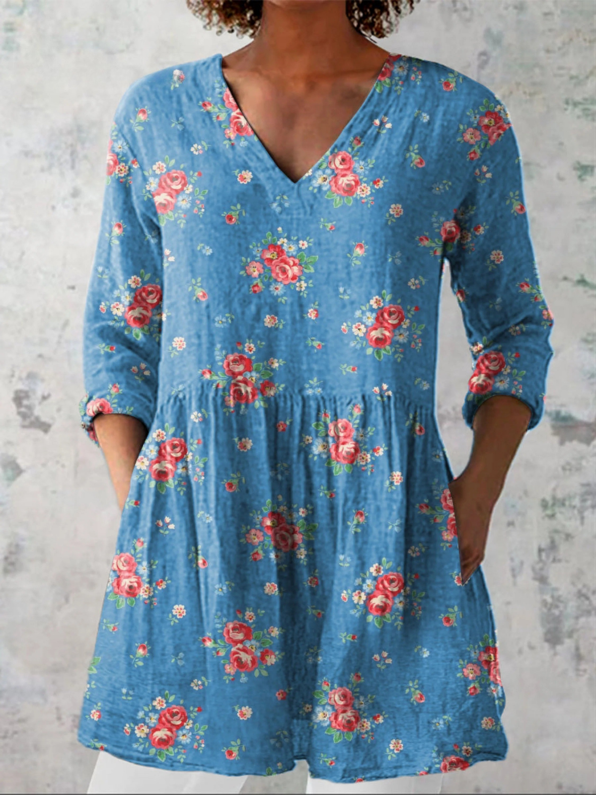 Ayla | Loose Blouse with Vibrant Design