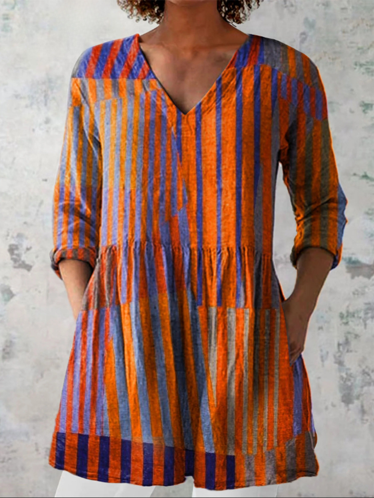 Elowen | Long Blouse with Vibrant Design