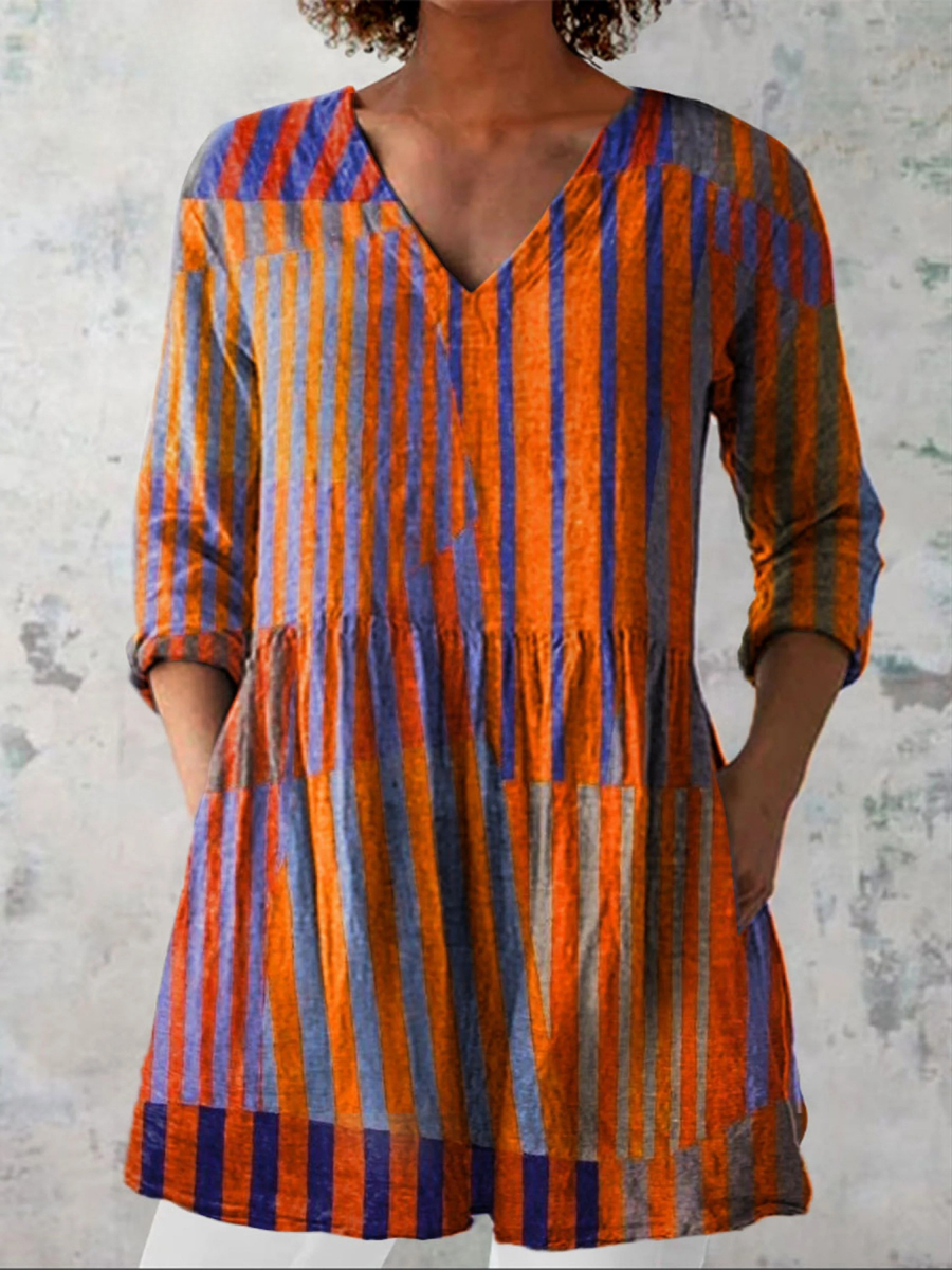 Elowen | Long Blouse with Vibrant Design
