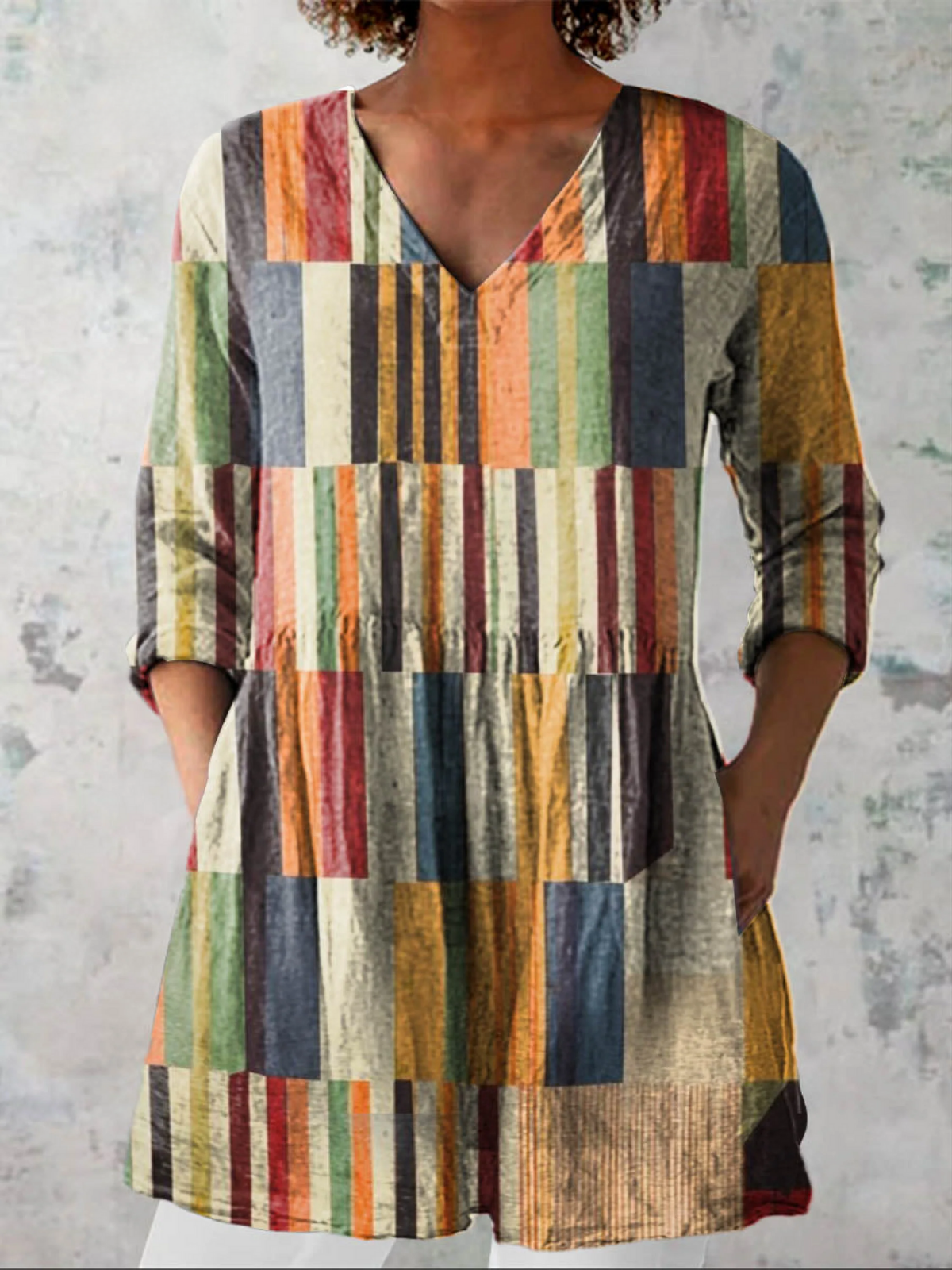 Avery | Wide Blouse with Vibrant Design