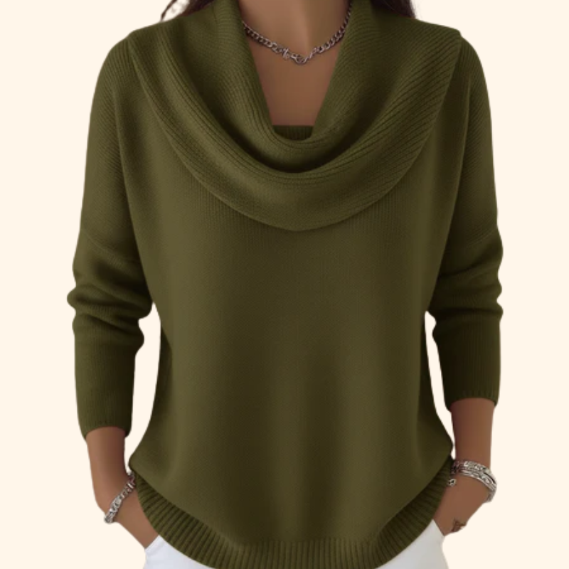 Gioia | Jersey con Cuello Drapeado