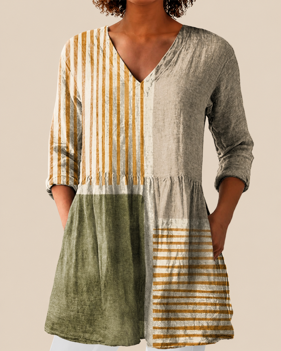 Maeve | Oversized Blouse with Vibrant Design