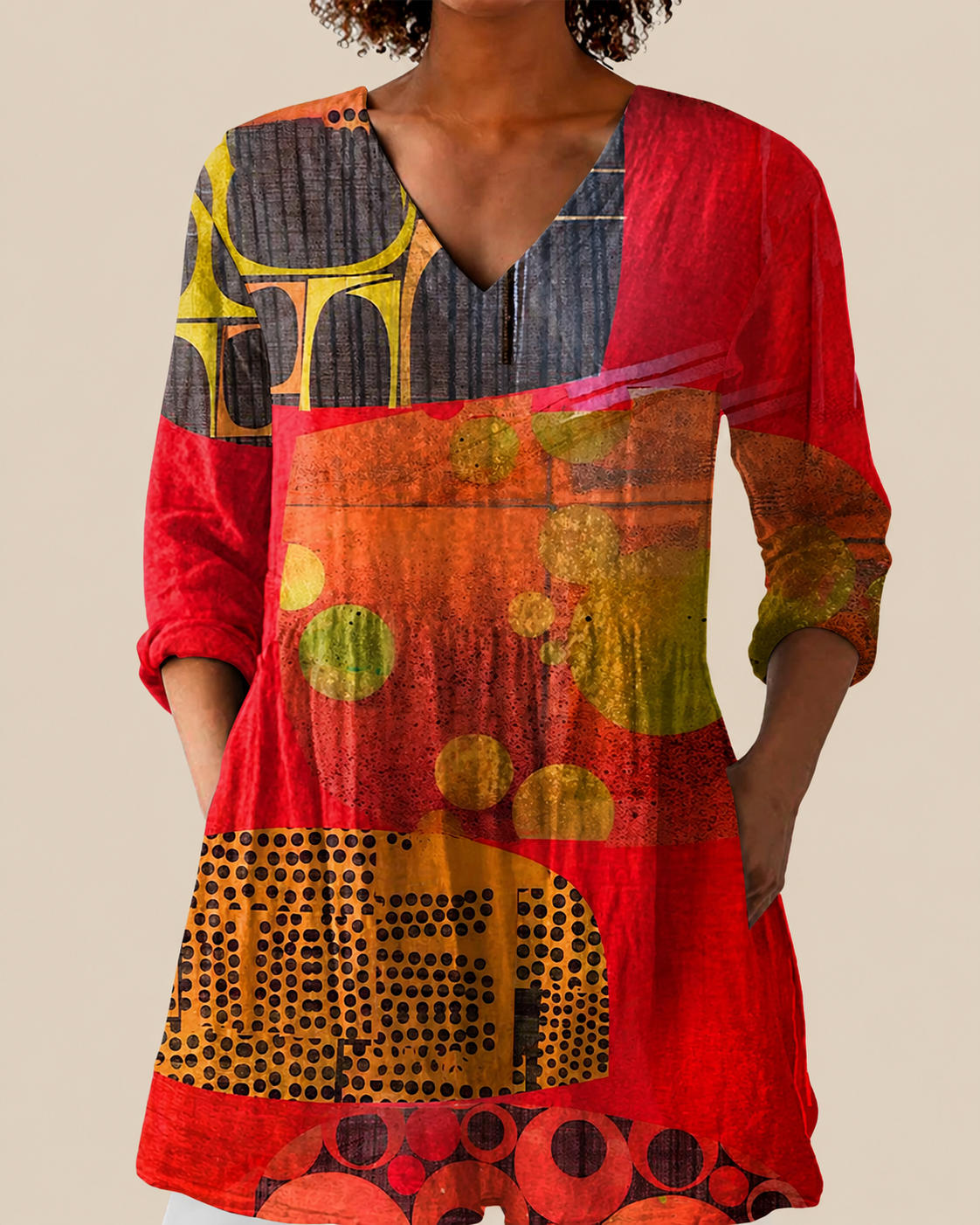 Skylar | Loose-fitting blouse with eye-catching design