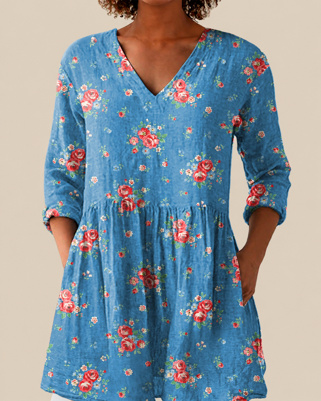 Ayla | Loose Blouse with Vibrant Design