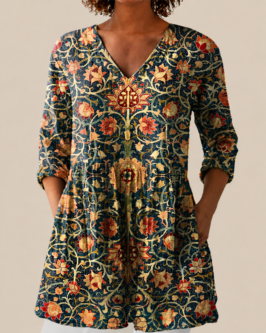 Liora | Loose Blouse with Vibrant Print