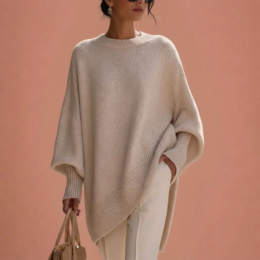 Giorgia | Jersey Oversize de Punto con Cuello Redondo