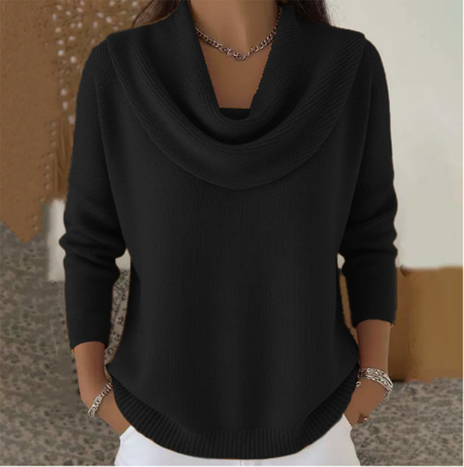 Gioia | Jersey con Cuello Drapeado