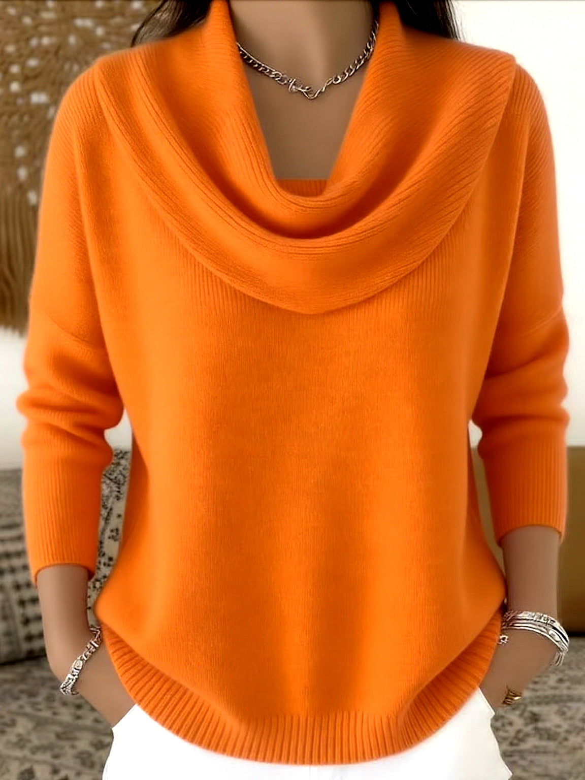 Gioia | Jersey con Cuello Drapeado