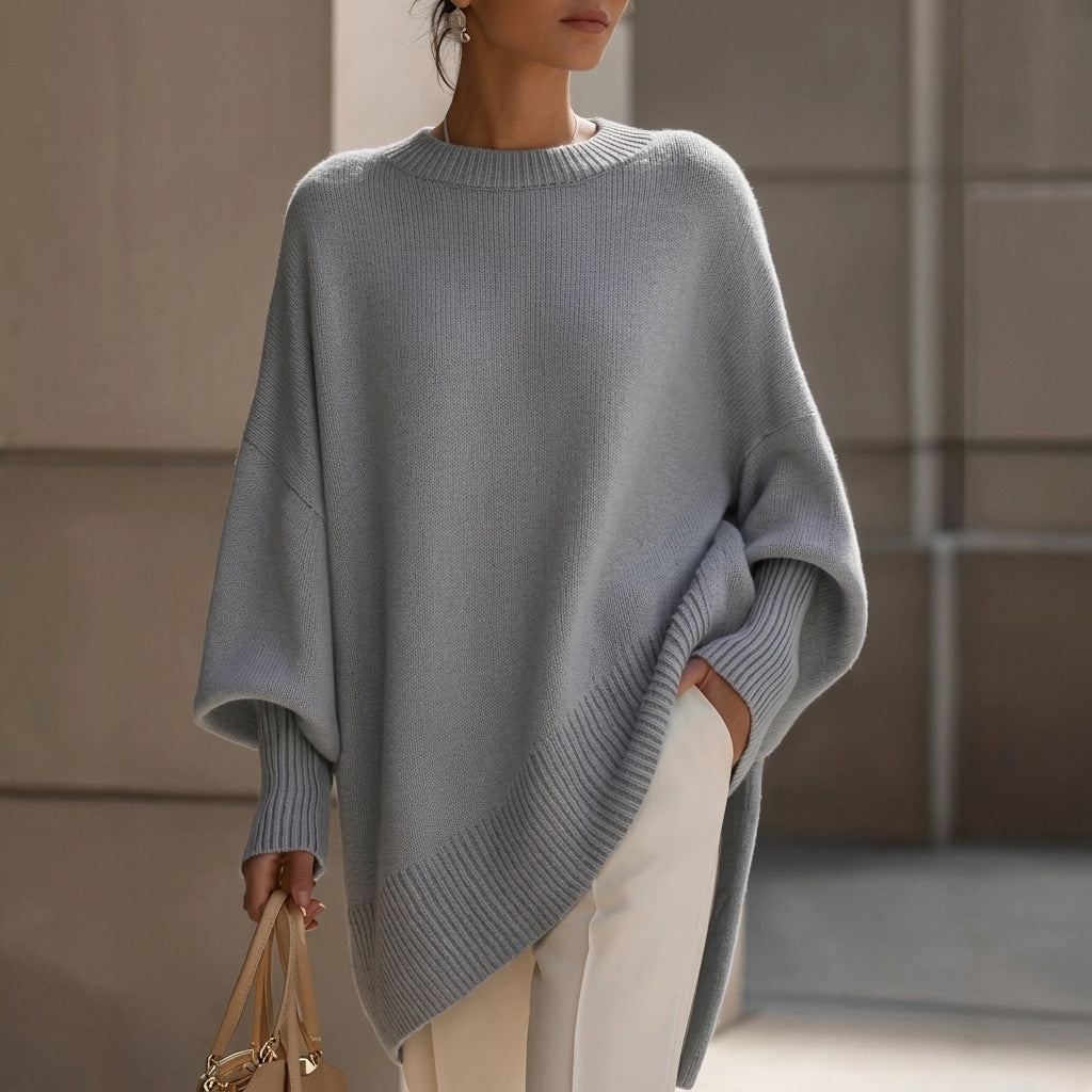 Giorgia | Jersey Oversize de Punto con Cuello Redondo