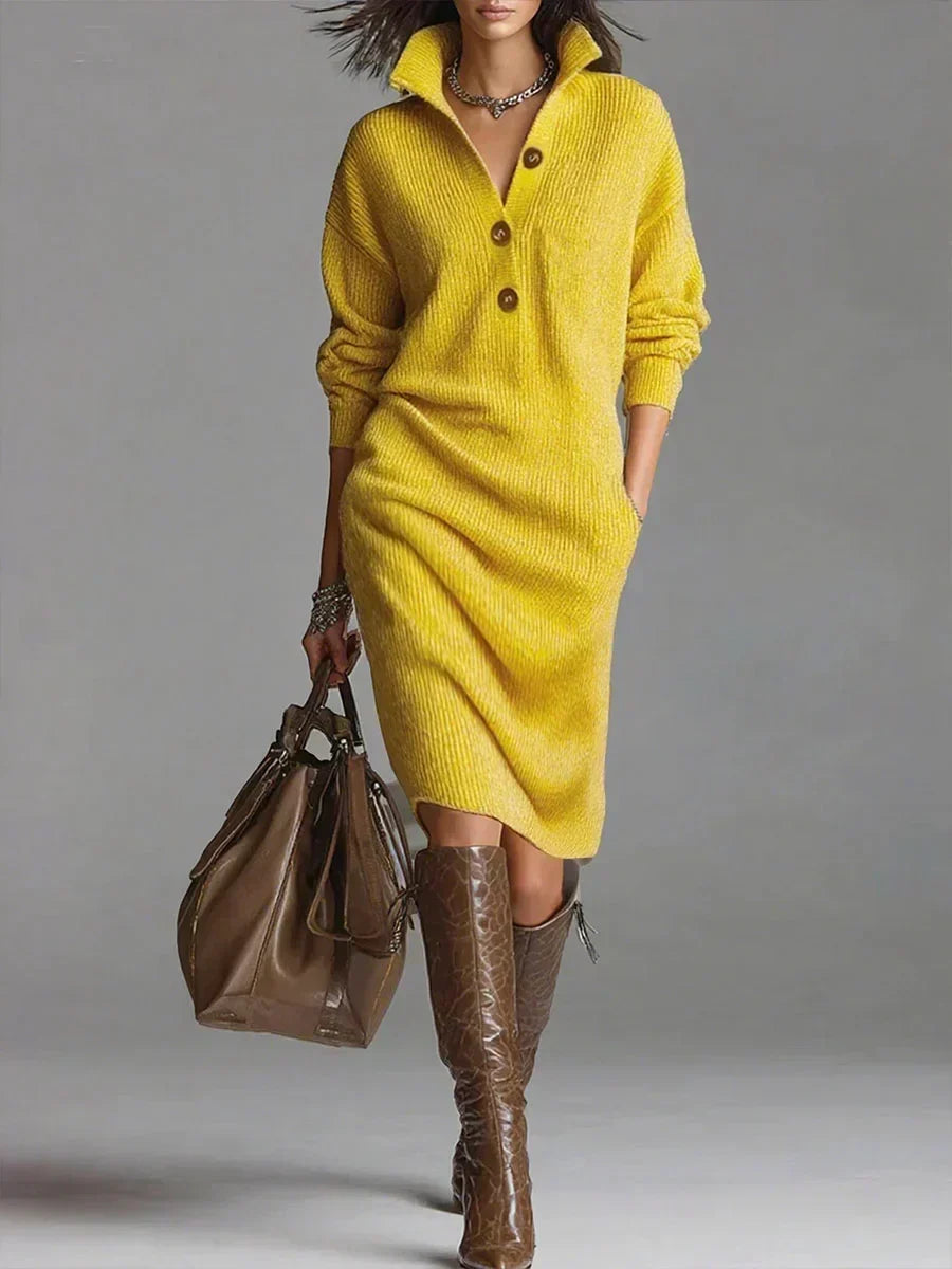 Janice | Vestido Elegante de Punto Jersey