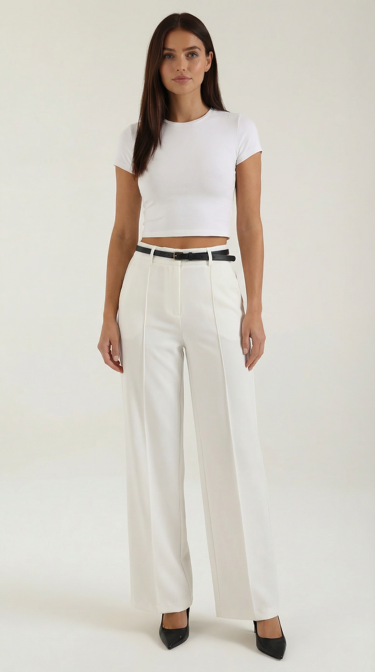 Bertha Wide Leg Fabric Pants