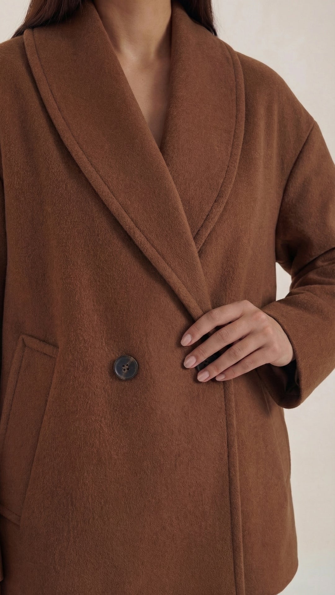 Carolyn's oversized jacket