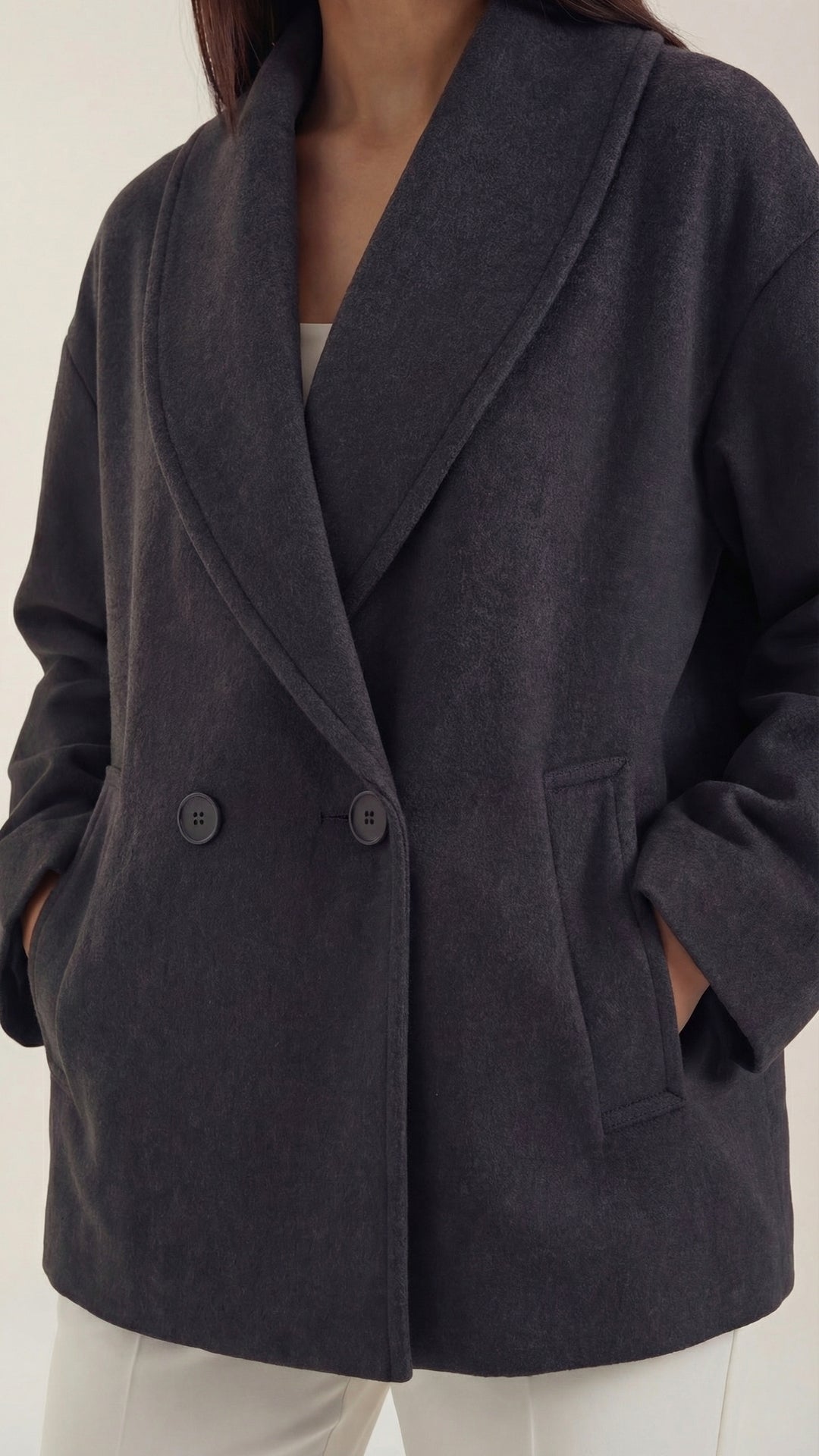 Carolyn's oversized jacket
