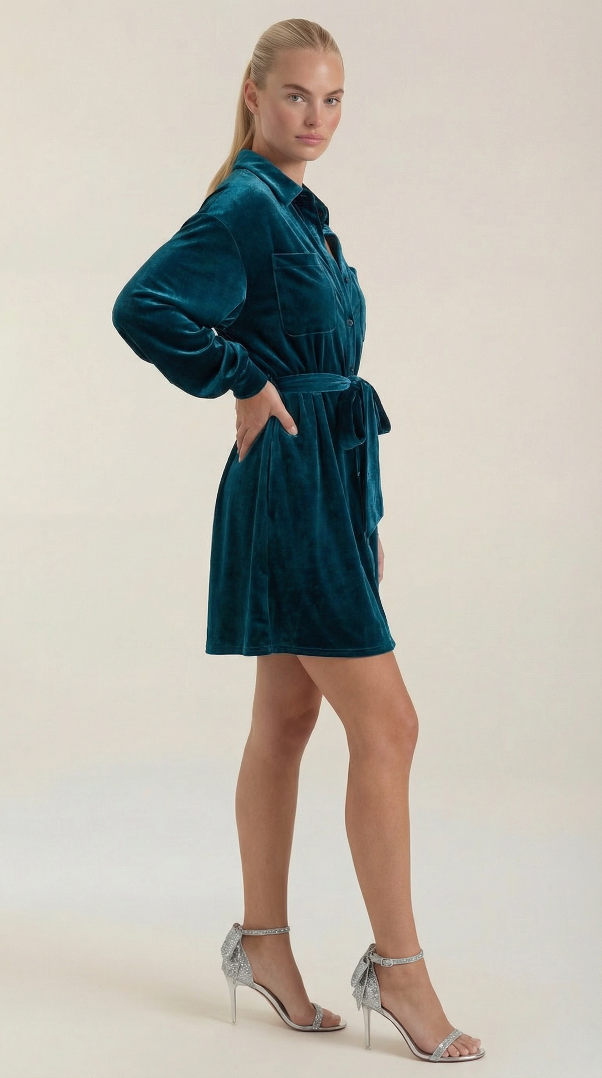 Cecilia Gürtel Shirt Mini Dress