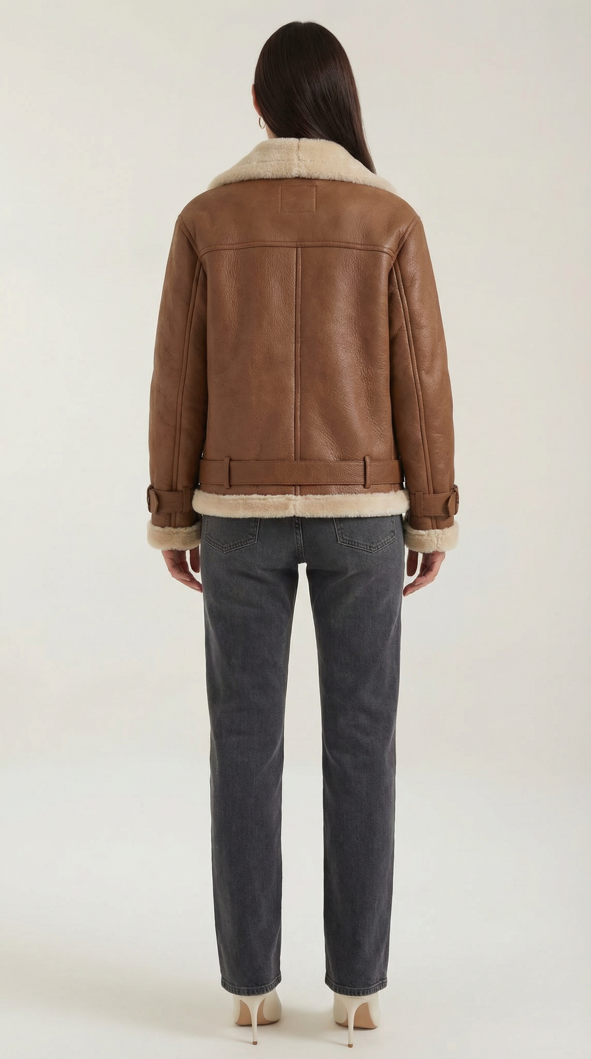 Christine fleece belted jacket