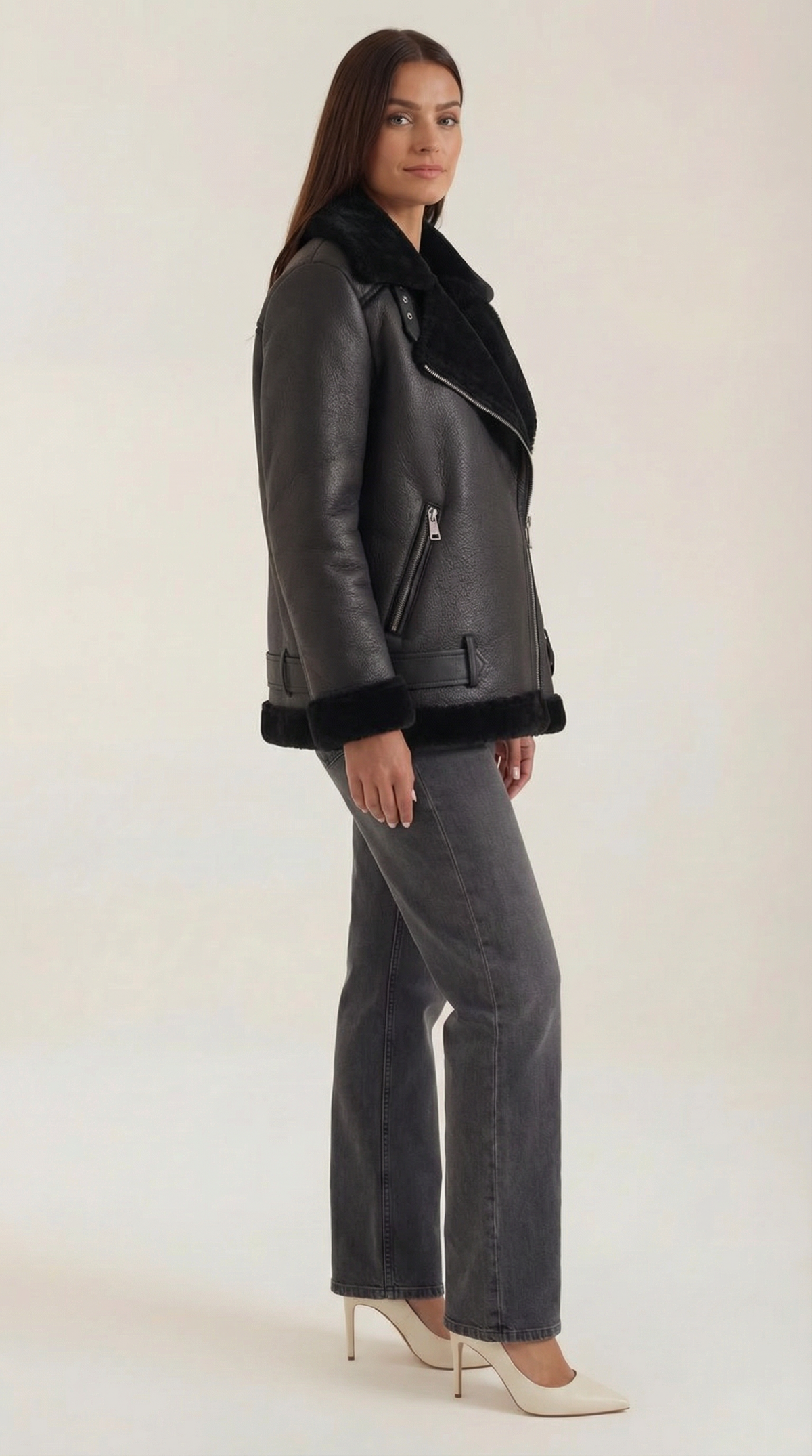 Christine fleece belted jacket