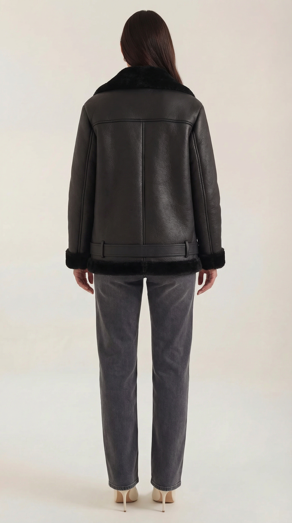 Christine fleece belted jacket