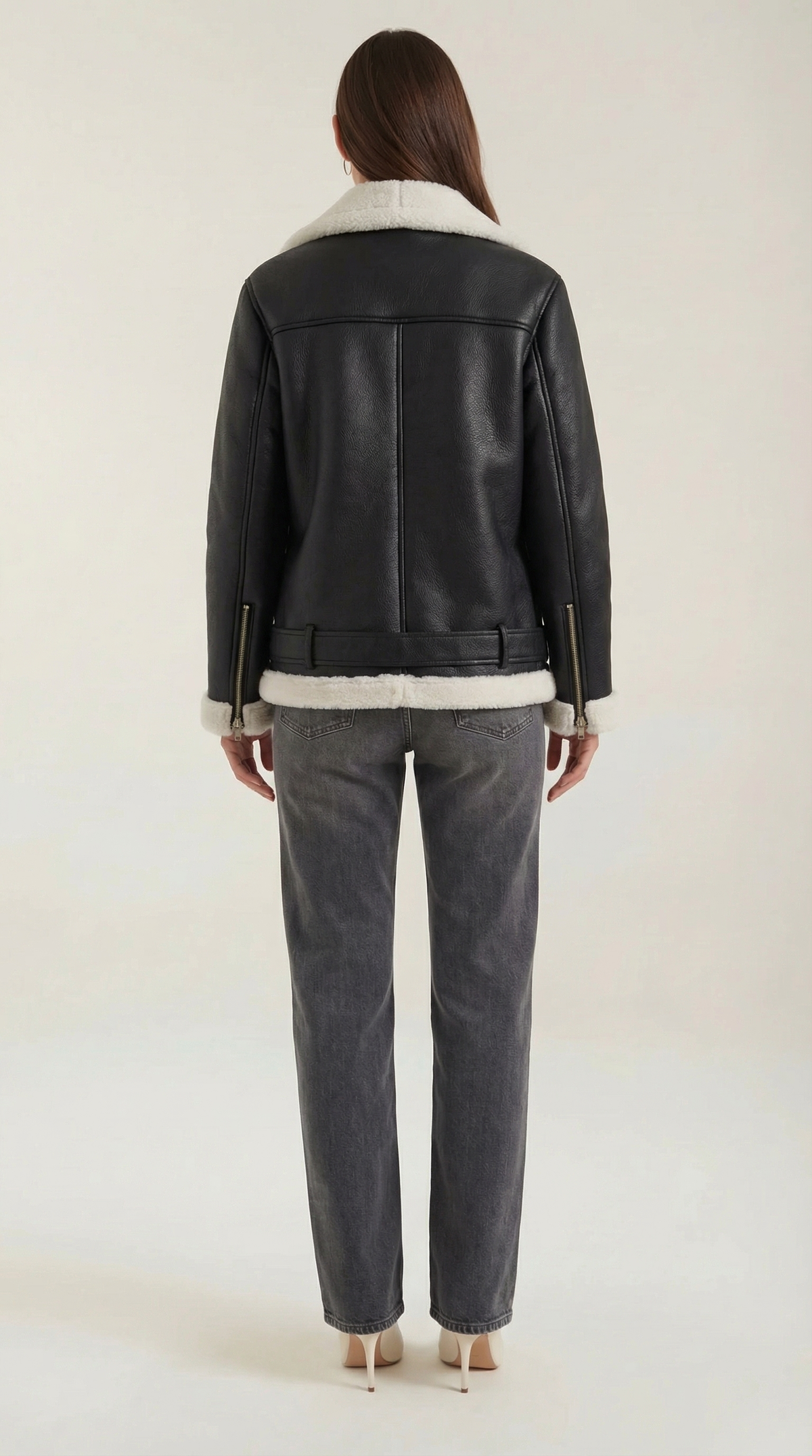 Christine fleece belted jacket