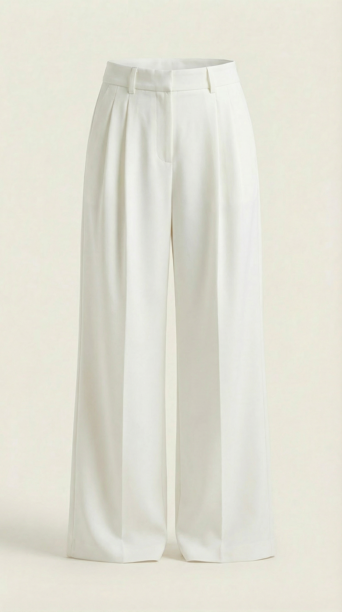 Claire straight-leg, high-waisted trousers