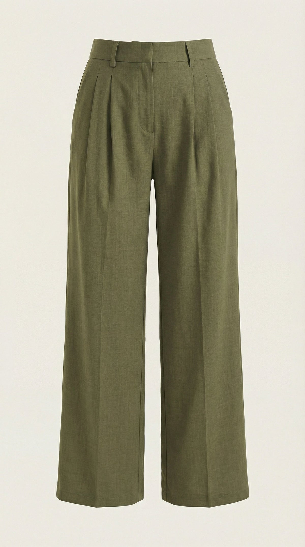 Courtney High-Waisted Pleated Trousers