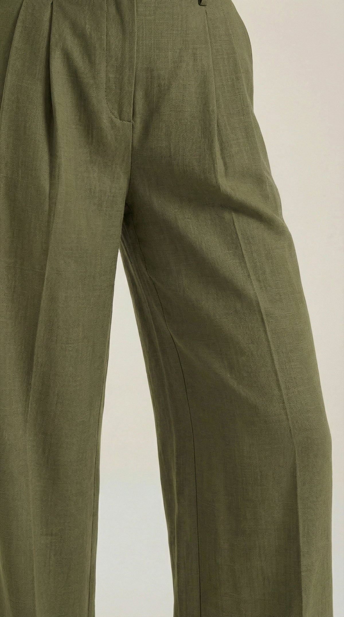 Courtney High-Waisted Pleated Trousers