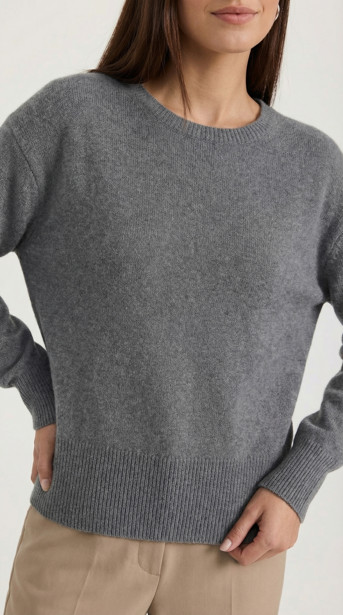 Crystal knitted fitted sweater