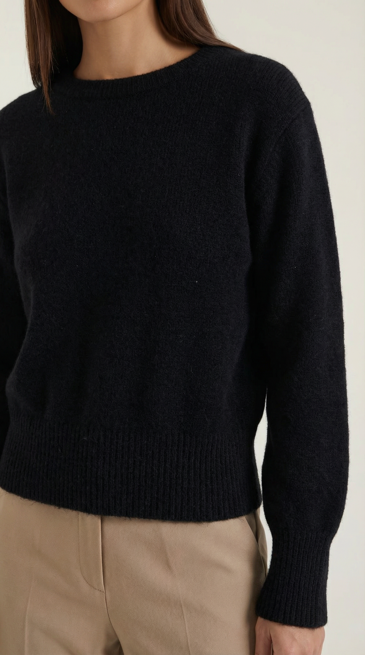 Crystal knitted fitted sweater