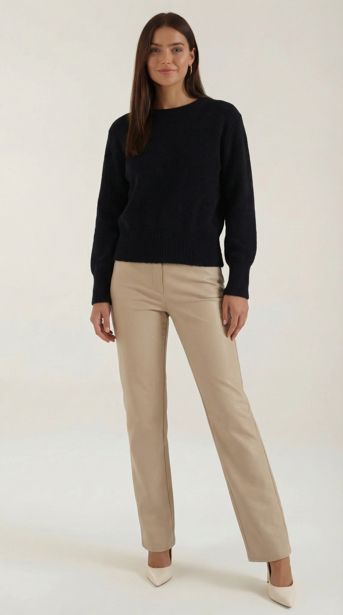 Crystal knitted fitted sweater