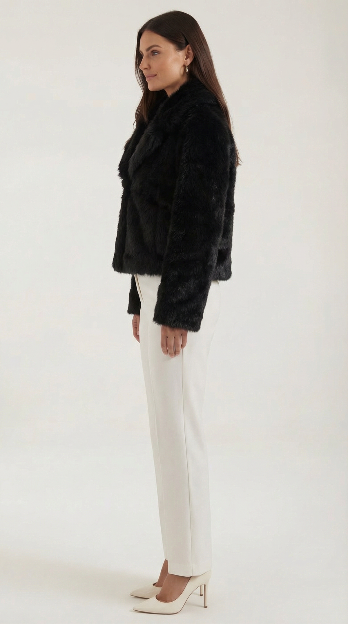Debra Black Faux Leather Jacket