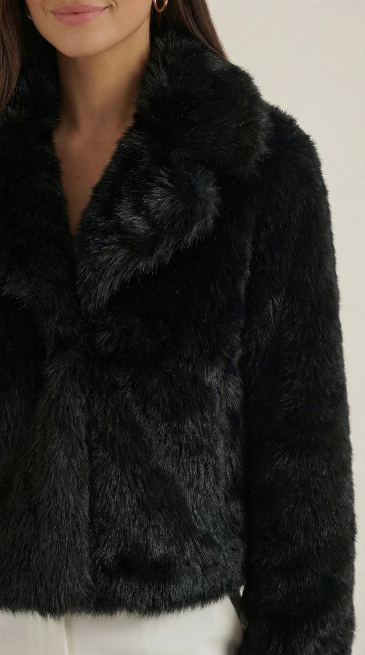 Debra Black Faux Leather Jacket