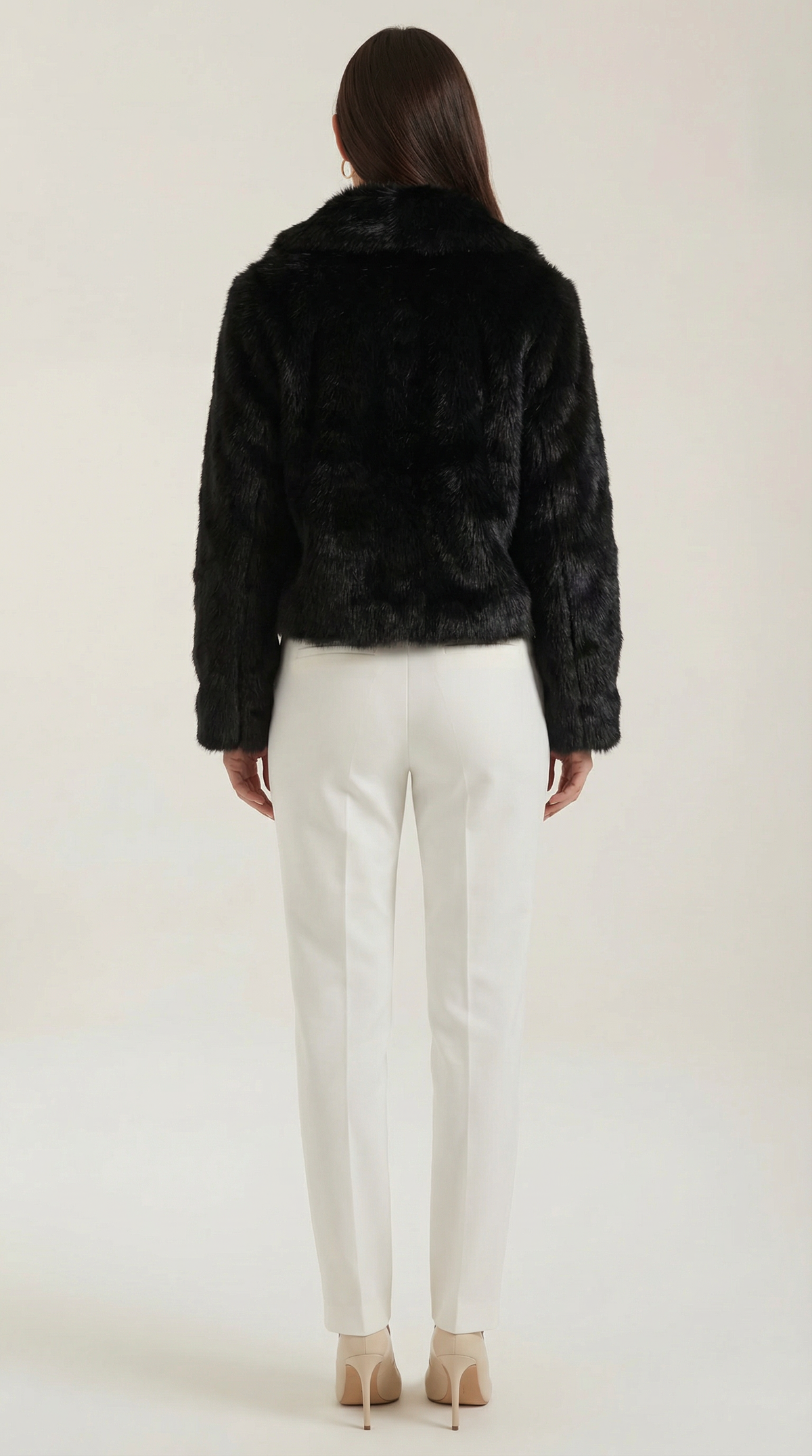 Debra Black Faux Leather Jacket
