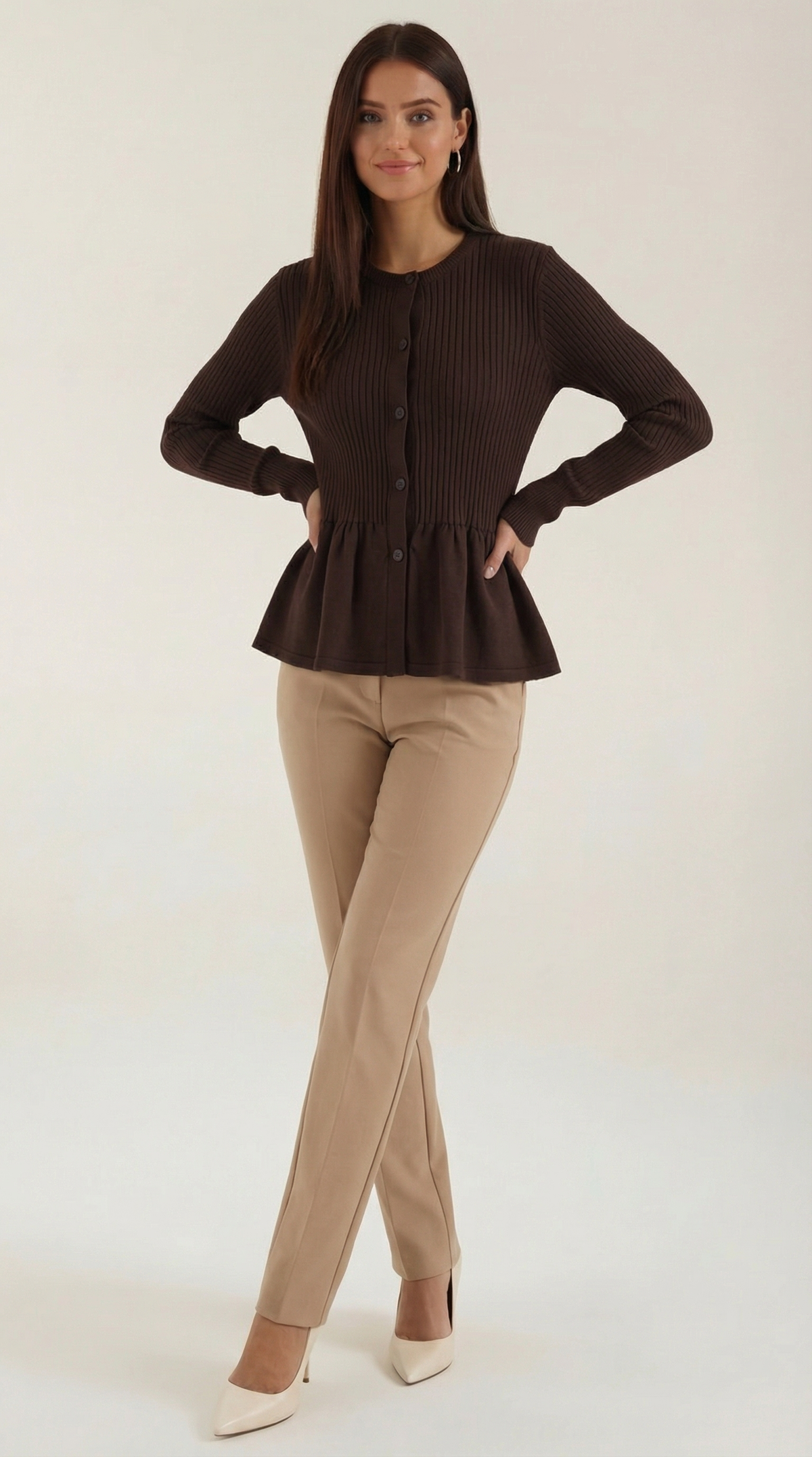 Cardigan Diana con Volantes y Botones