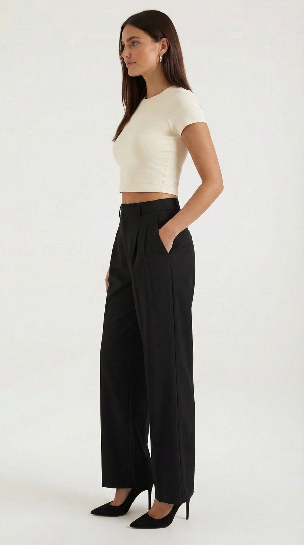 Dorothy Pleated Straight Trousers