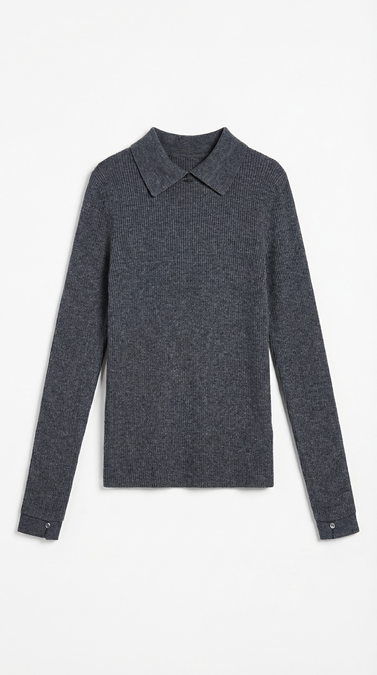 Wool Turtleneck Sweater - Gail Langarm