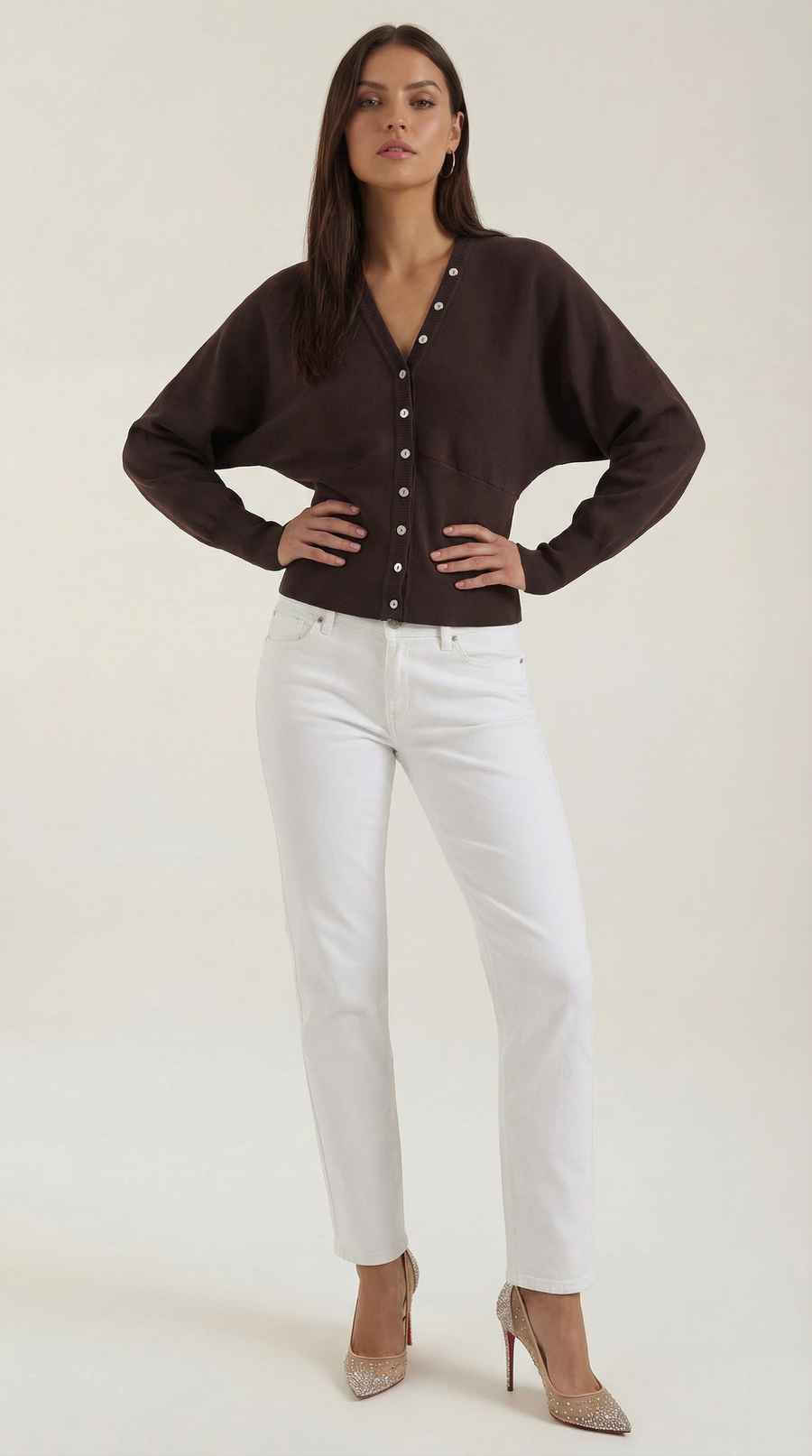 Chaqueta de Punto de Manga Larga Jane