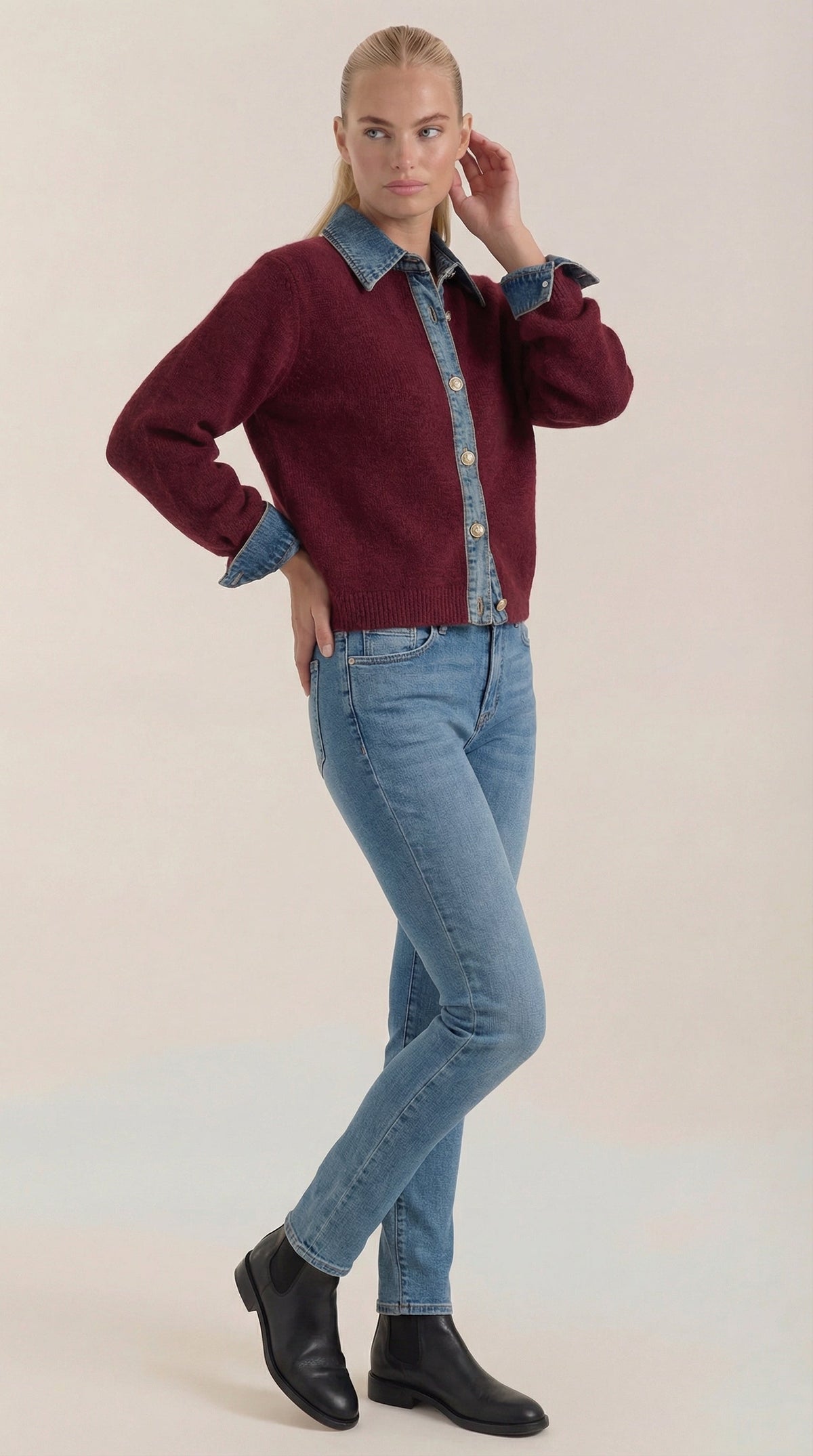 Jody Knitted Roll Neck Jumper