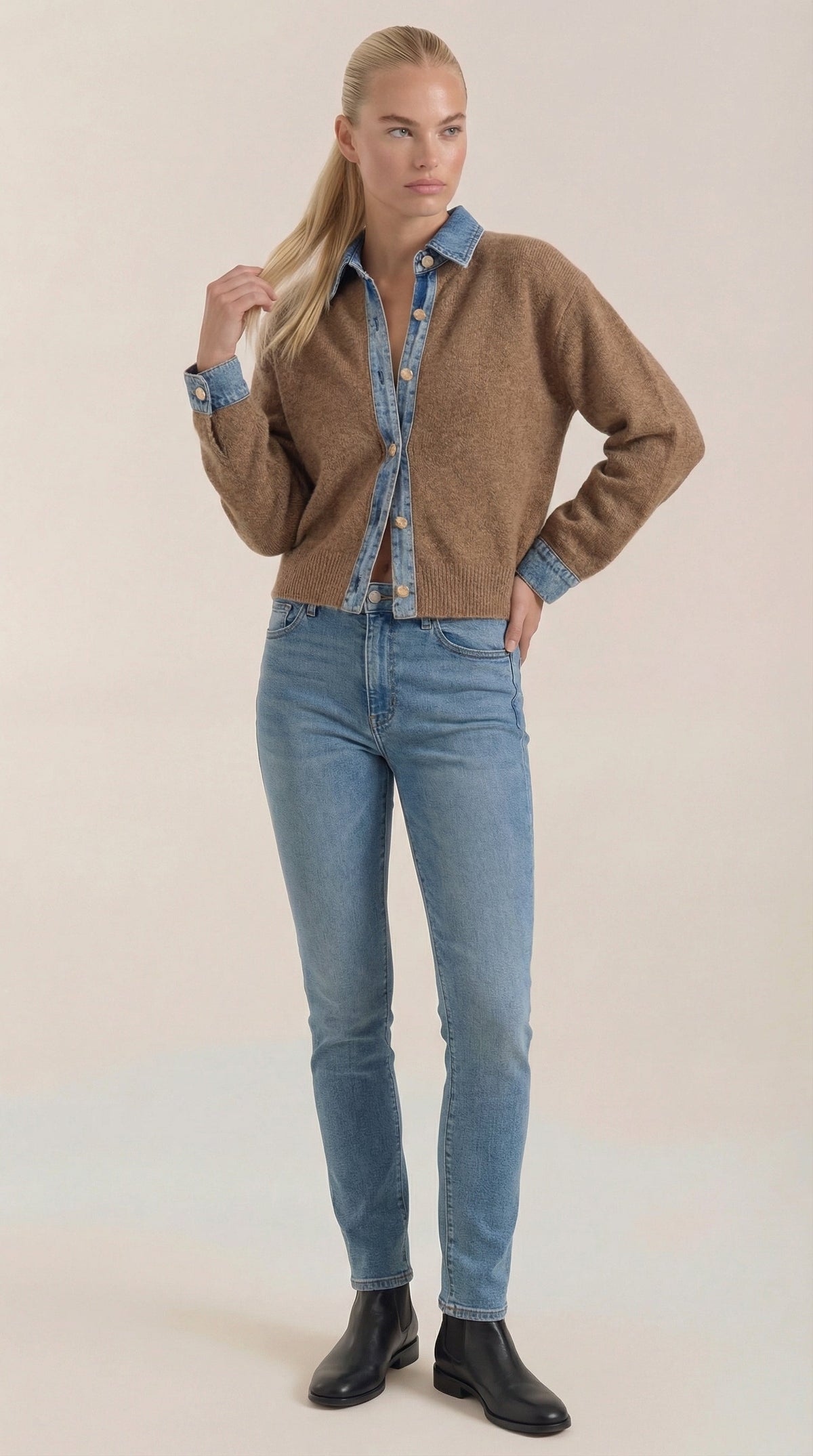 Jody Knitted Roll Neck Jumper