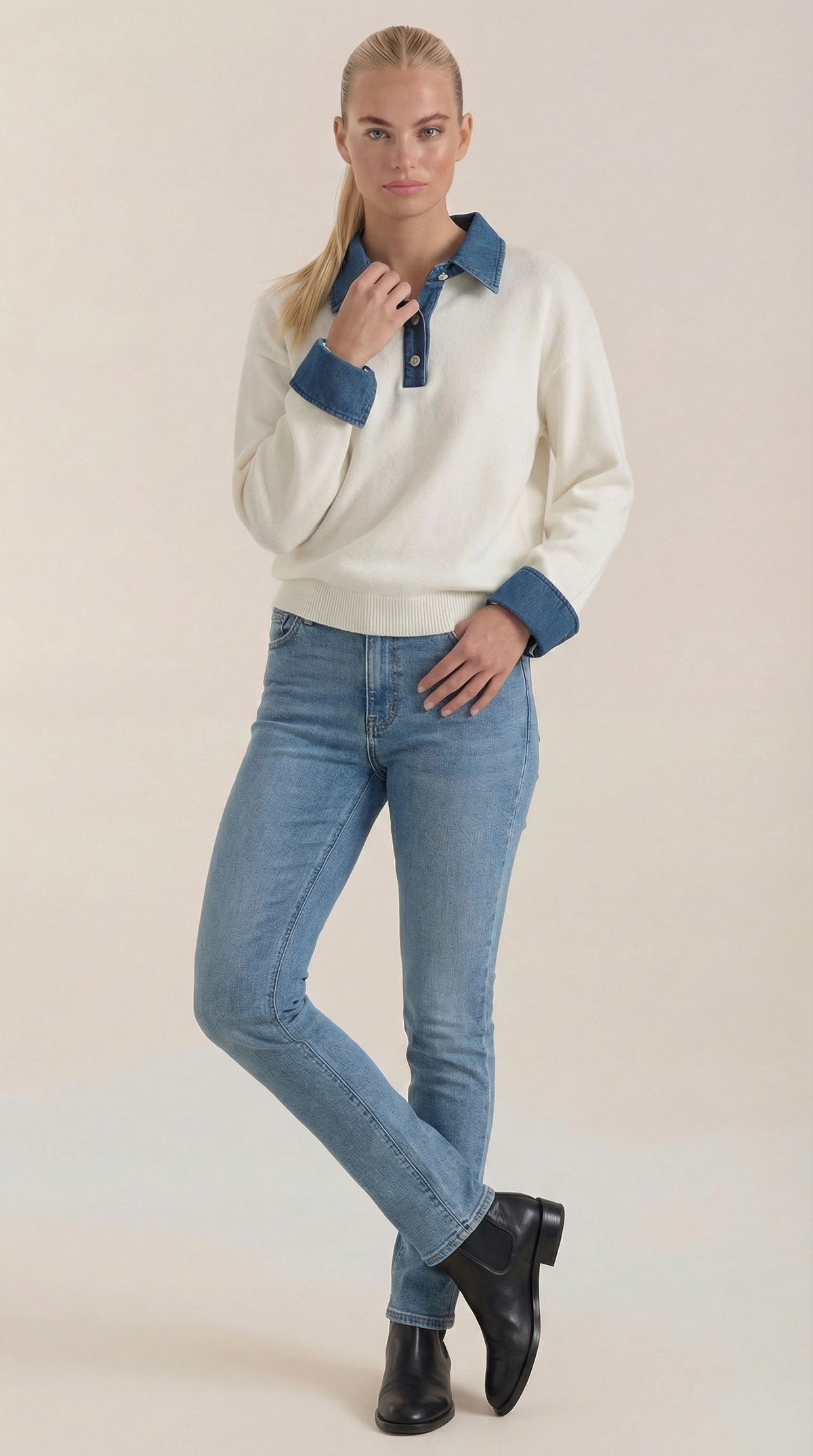 Jody Knitted Roll Neck Jumper