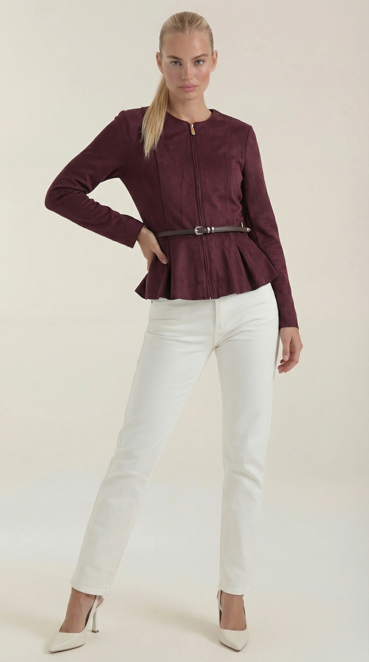 Josie Jacket with Peplum Detail