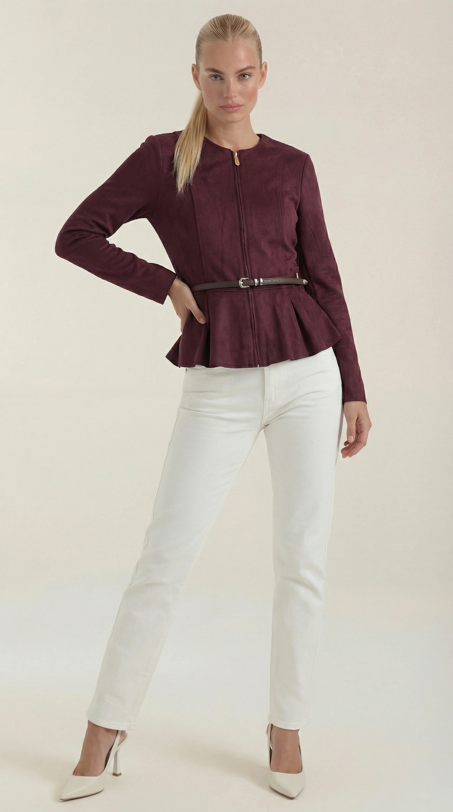 Josie Jacket with Peplum Detail