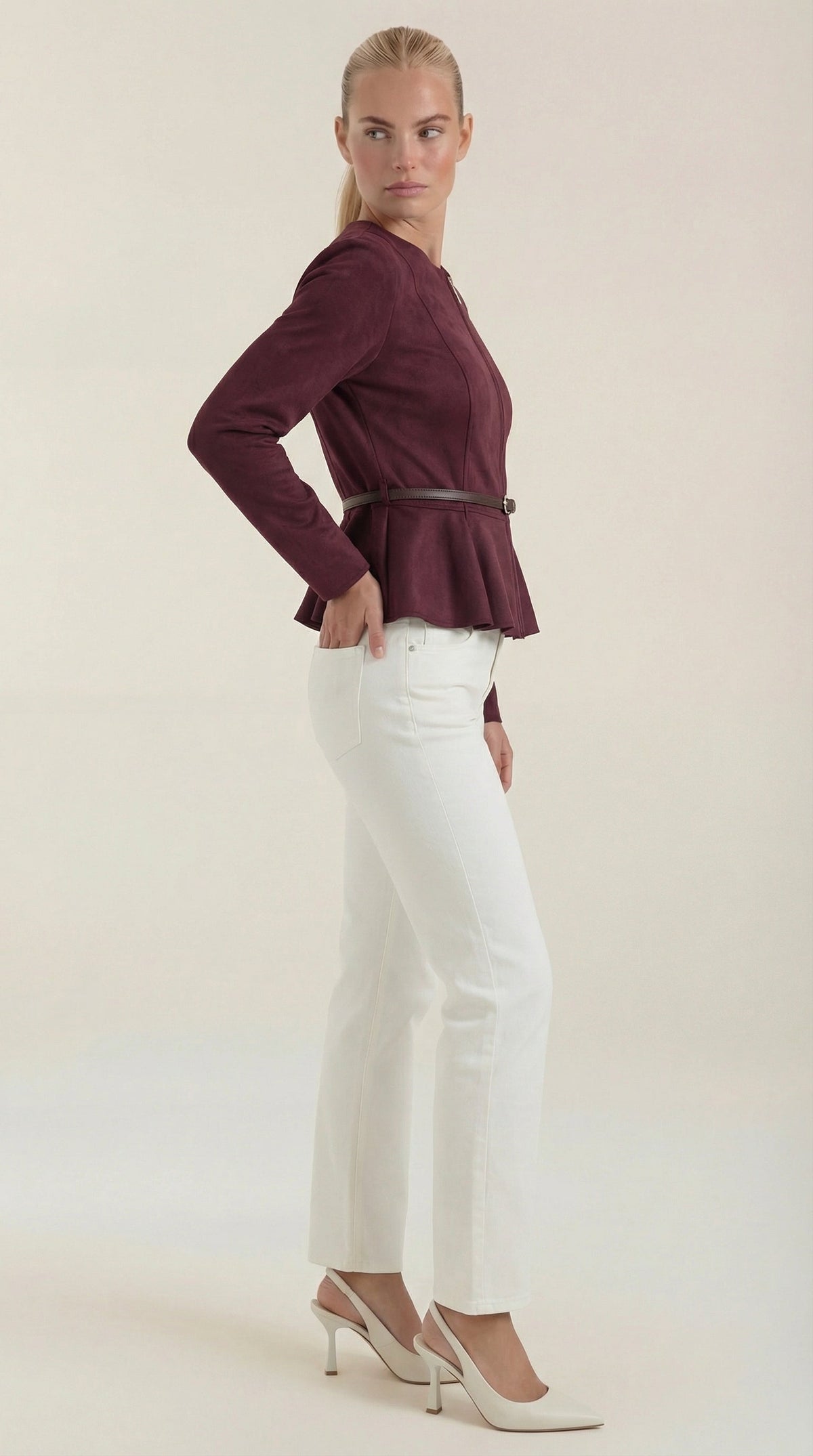 Josie Jacket with Peplum Detail