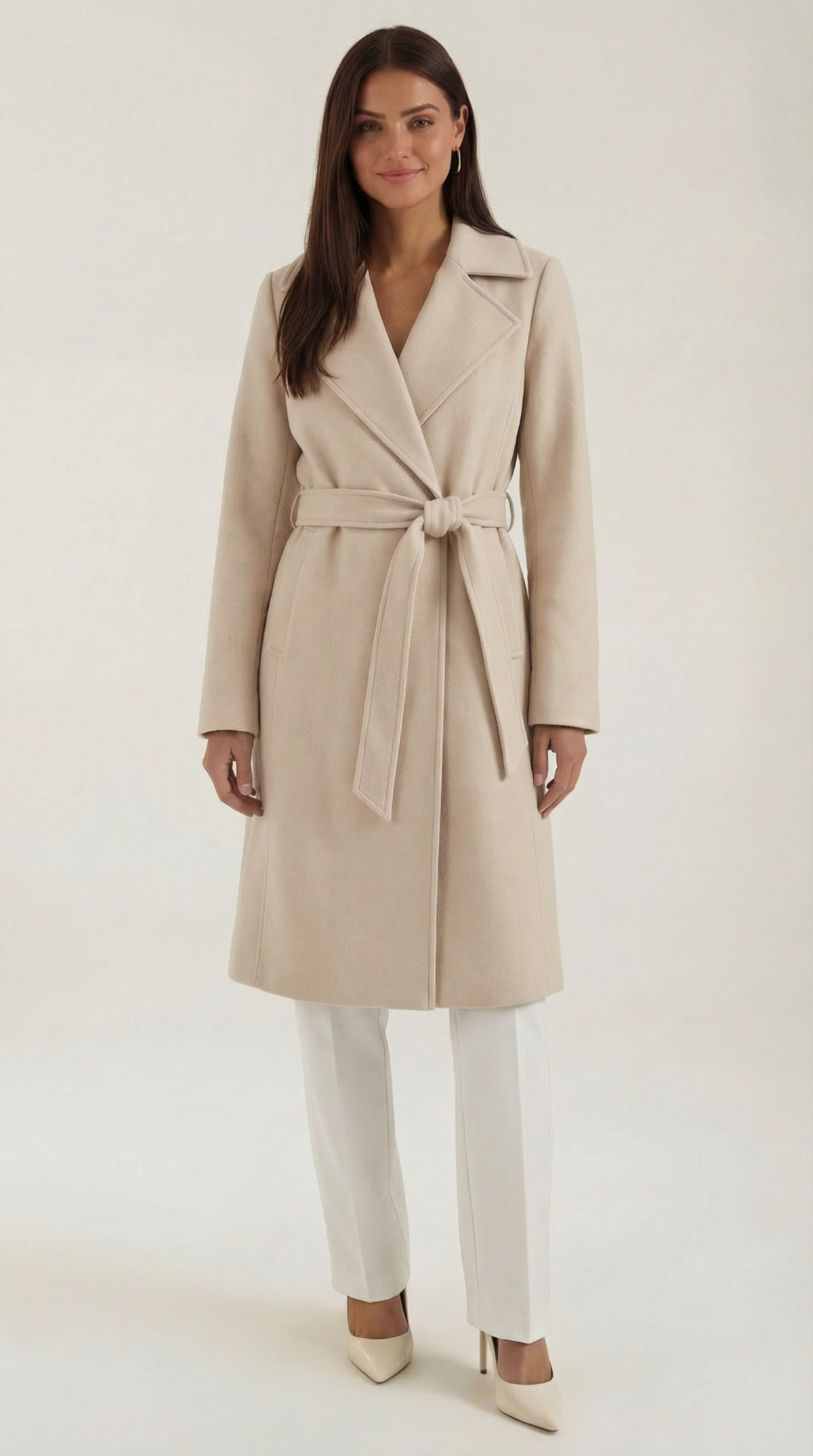 Wool Trench Coat Joyce with Belt
