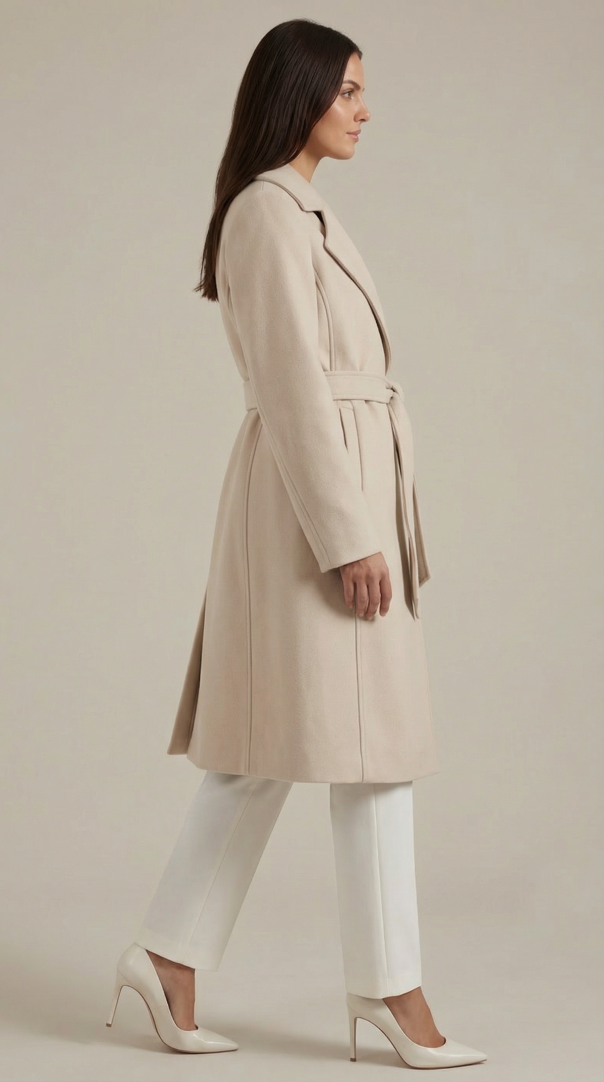 Wool Trench Coat Joyce with Belt
