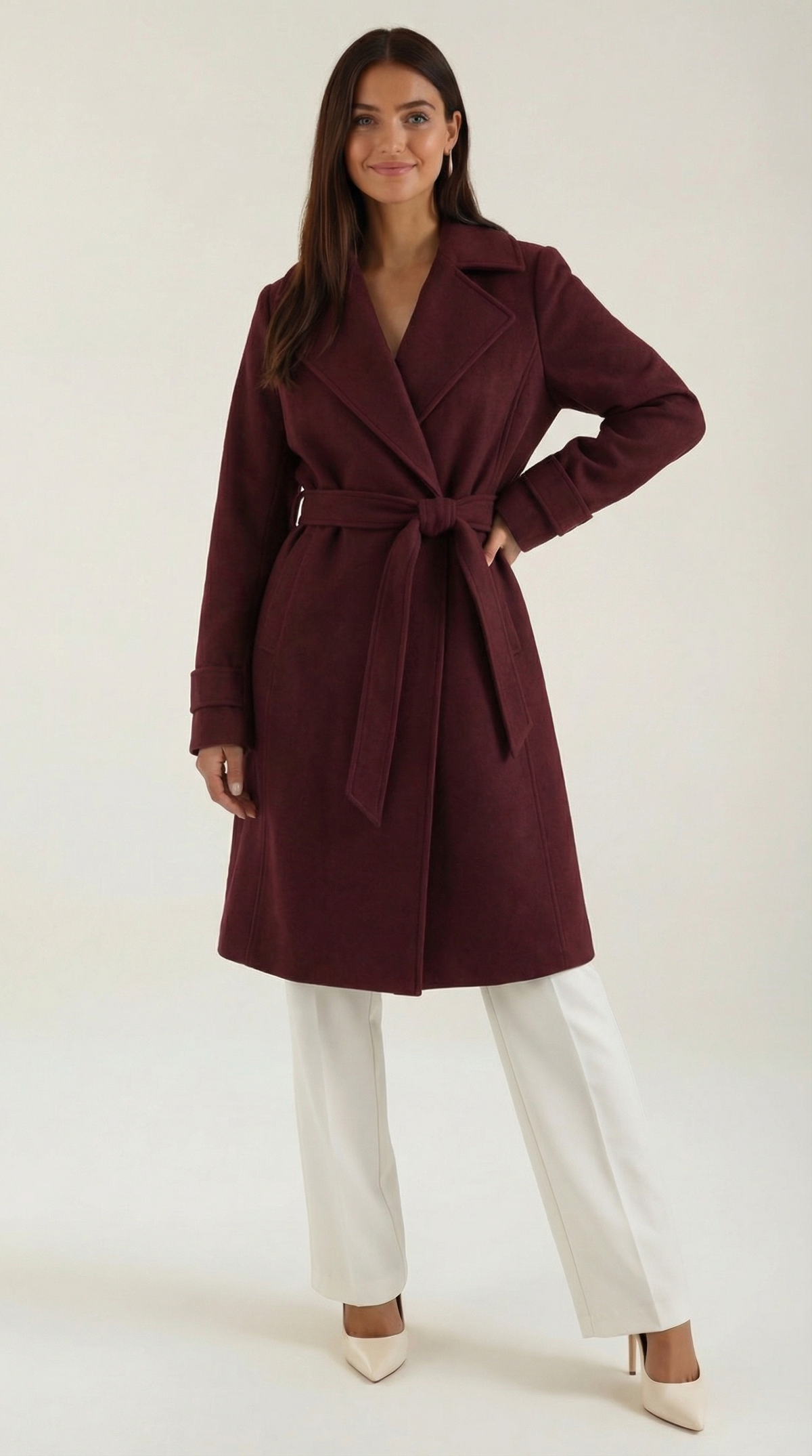 Wool Trench Coat Joyce with Belt