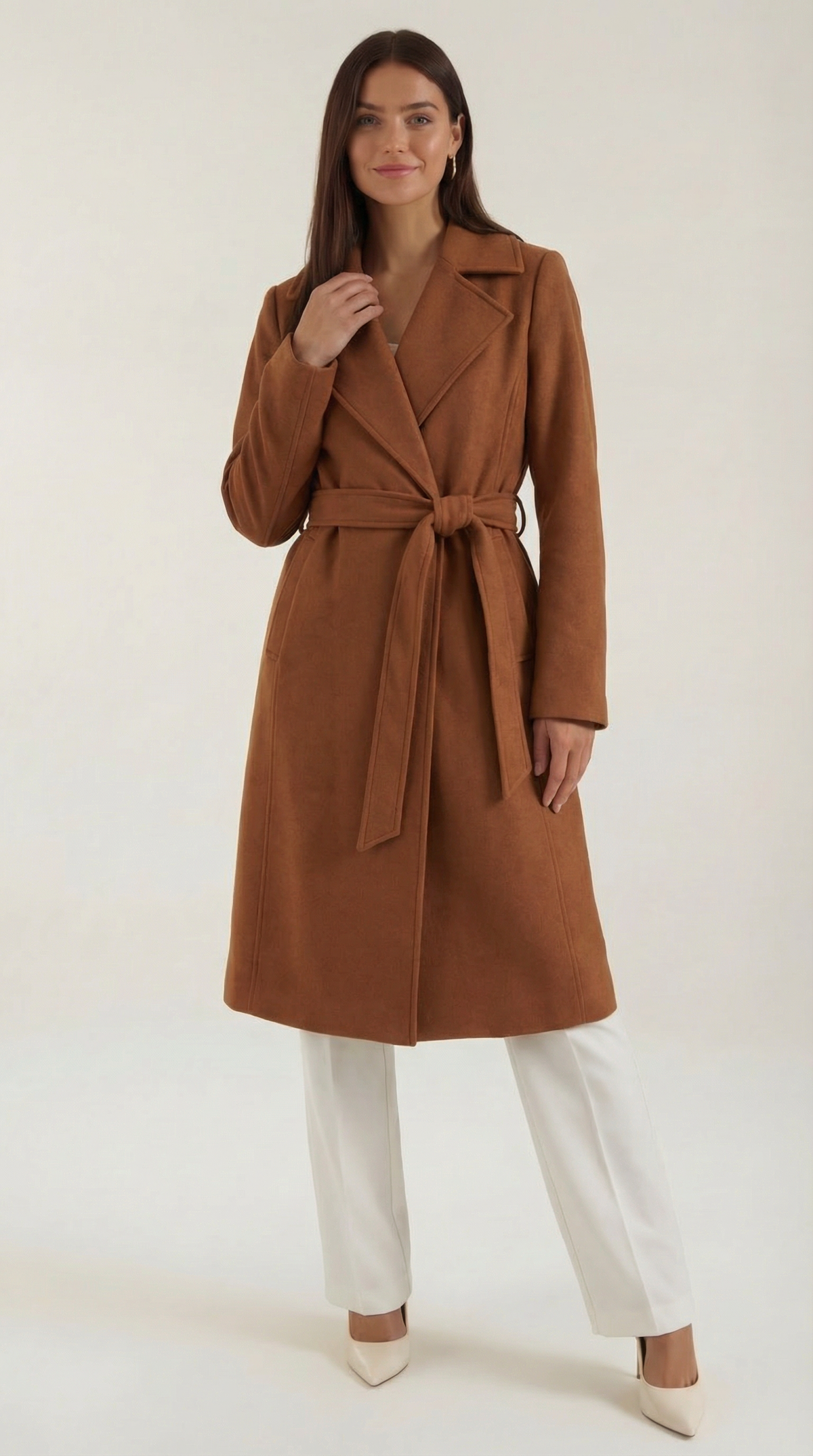 Wool Trench Coat Joyce with Belt