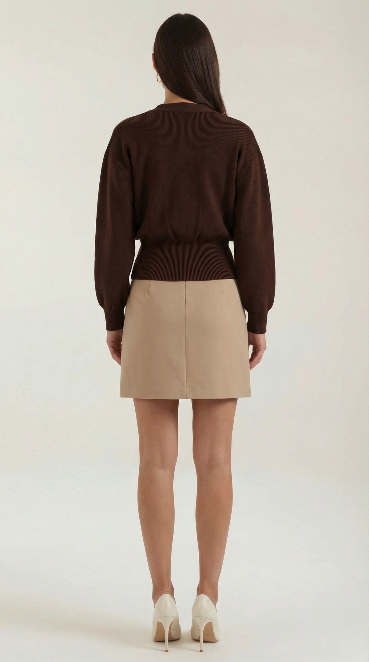 Kathleen V-Neck Knit Sweater