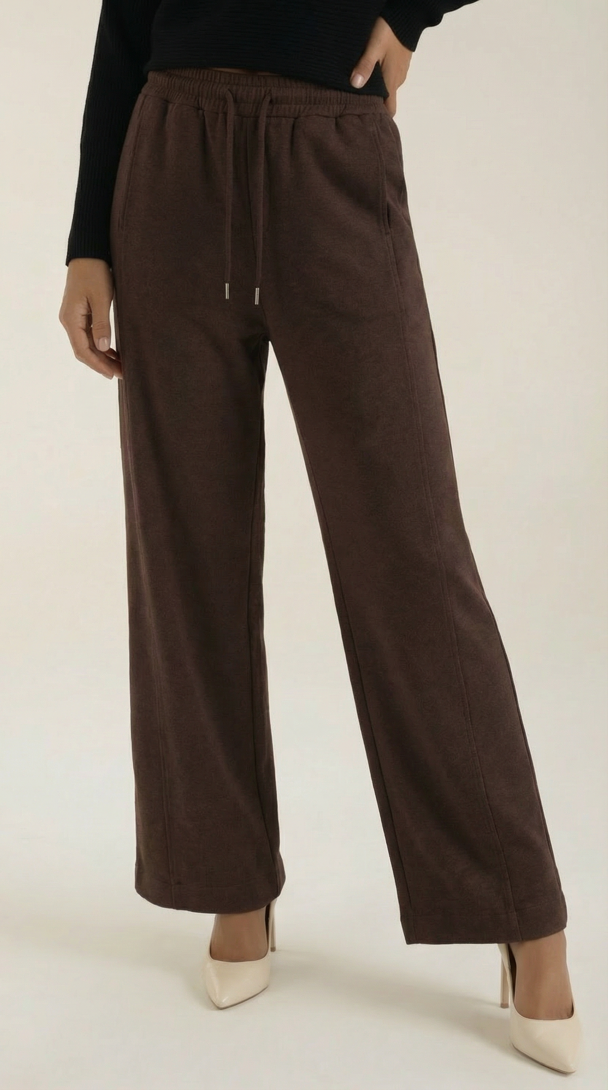 Kendra wide leg jeans with drawstring