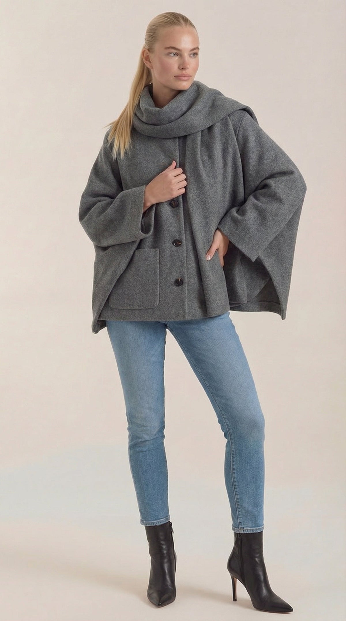 Kristina Cozy Coat-Cape
