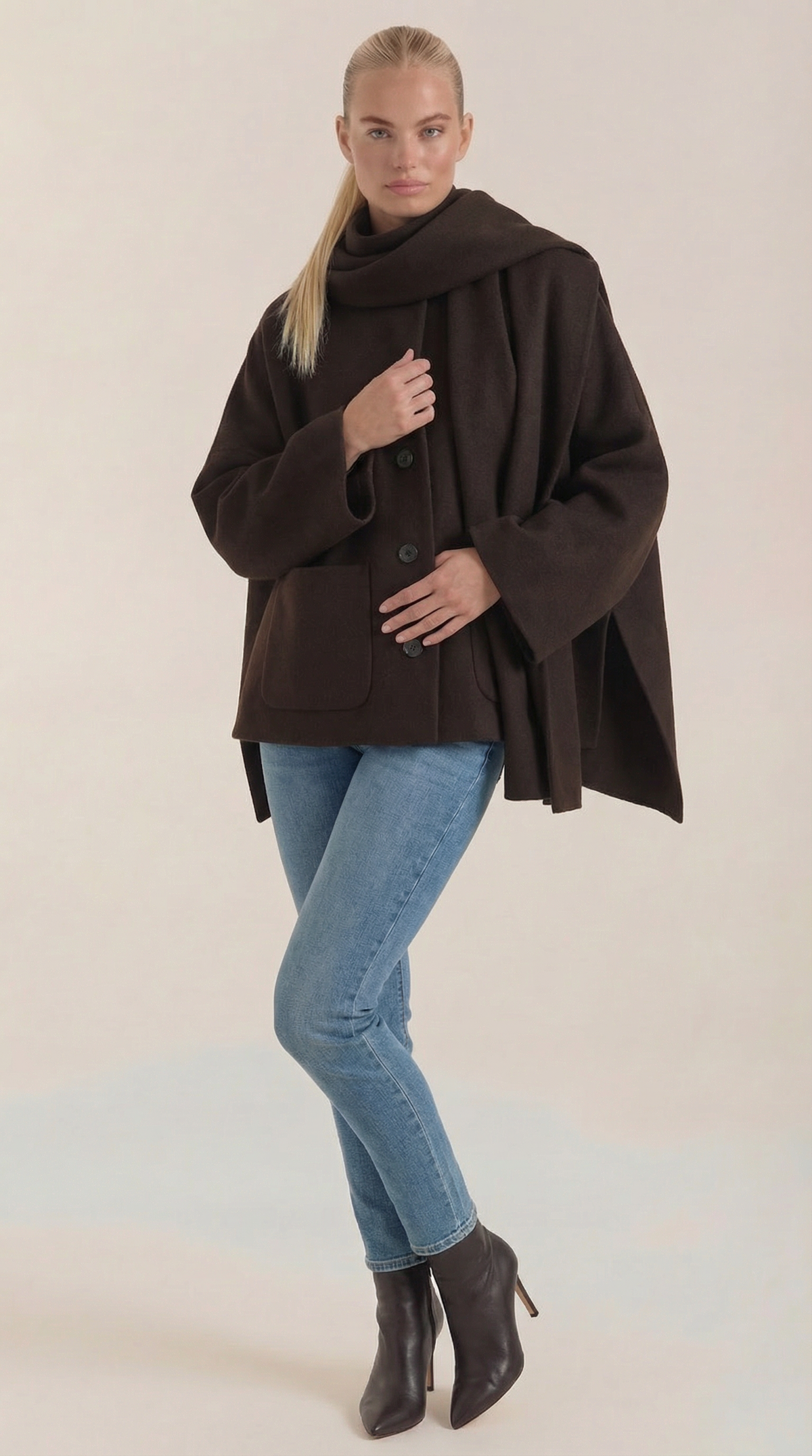 Kristina Cozy Coat-Cape